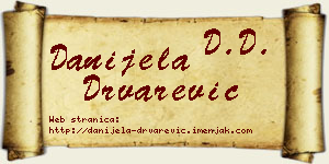 Danijela Drvarević vizit kartica
